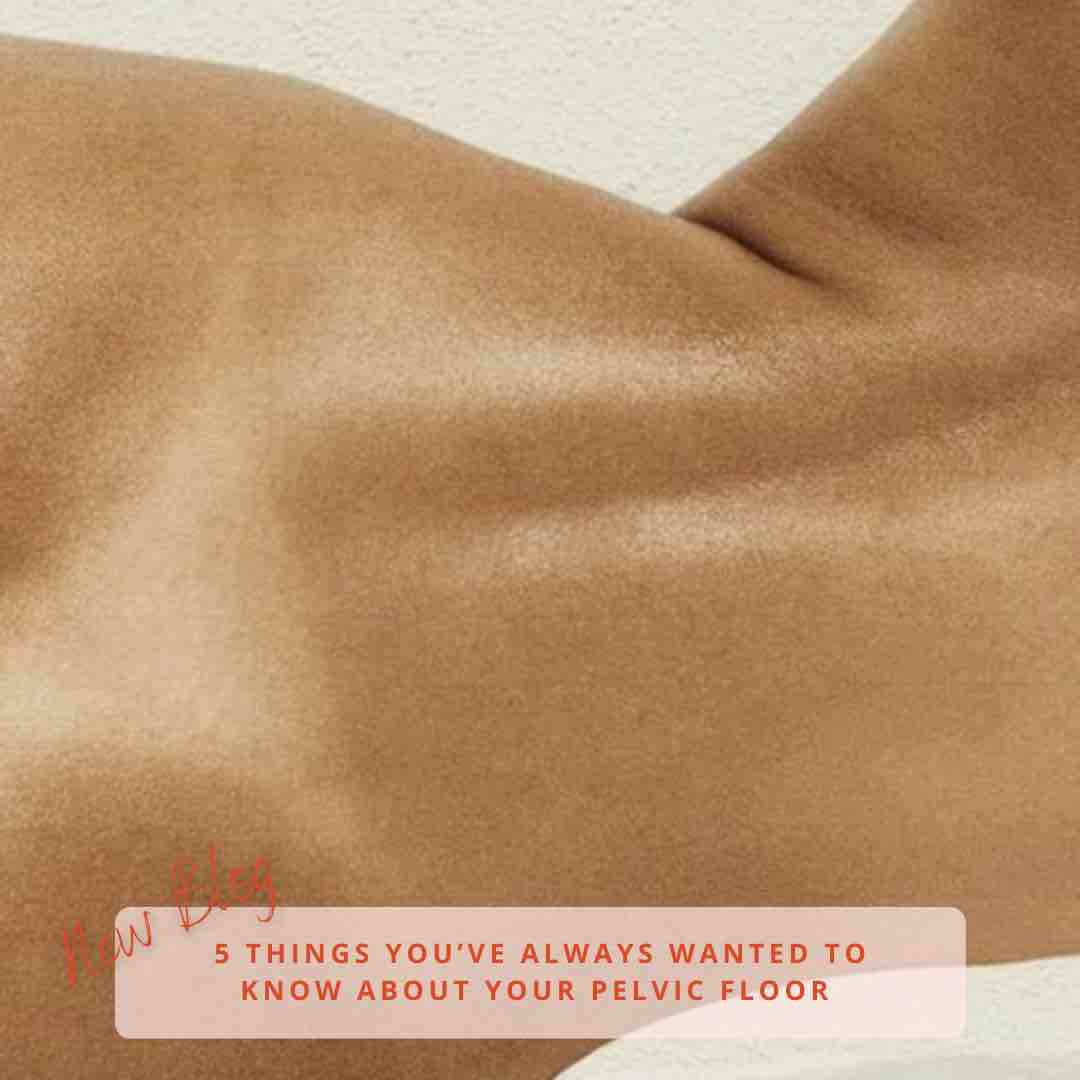 A tanned torso and bikini bottoms tan line